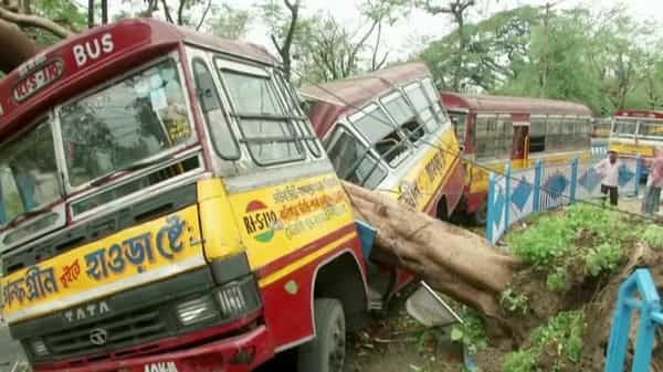Amphan's Damage to the Iconic Kolkata Buses